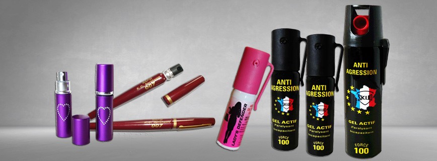 Bombe lacrymogene rouge a levre - Bombe antiagression lipstick